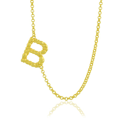 Initial Chain Monogram Necklace