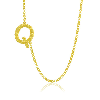 Initial Chain Monogram Necklace