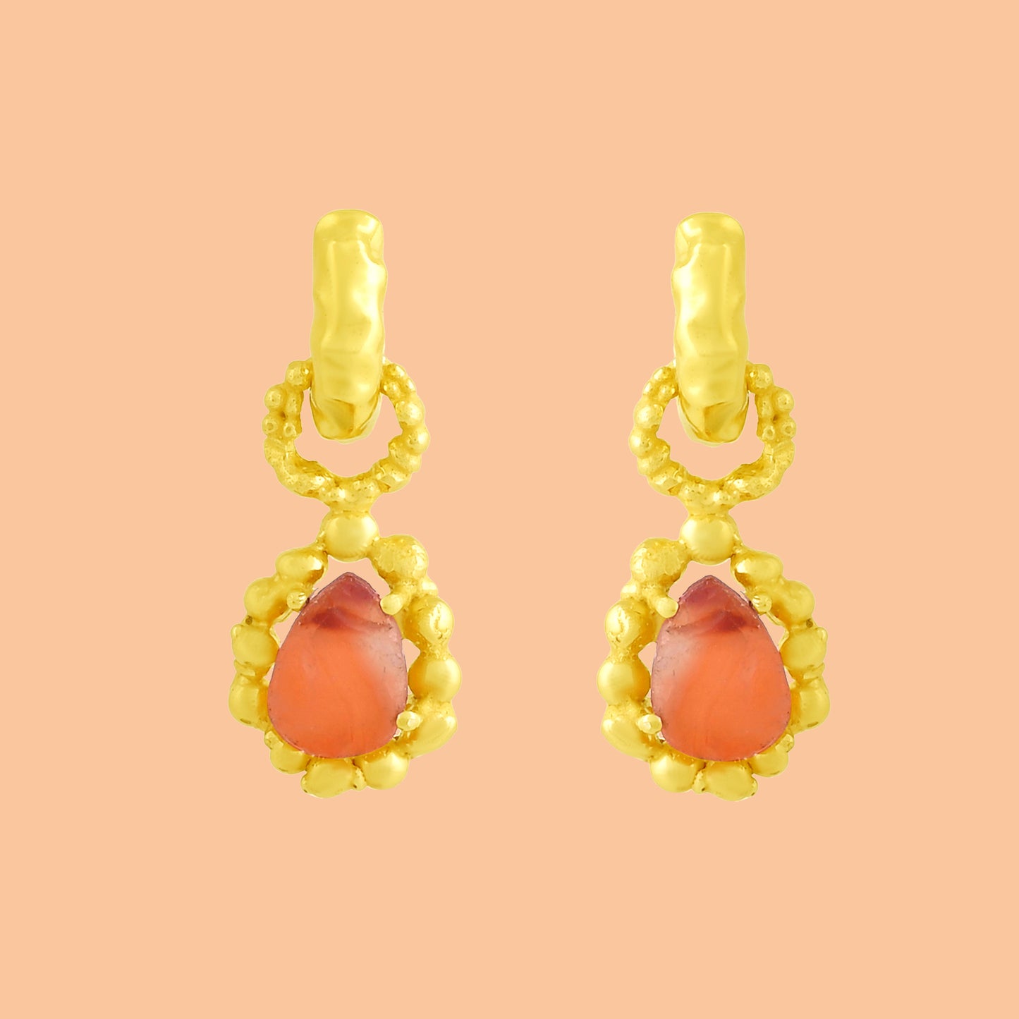 Carnelian Mineral Claw Drops