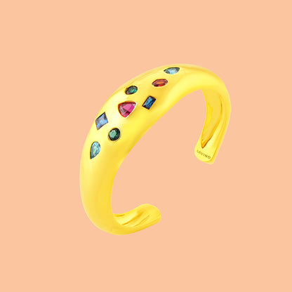 Bezel Bounty Open Bangle