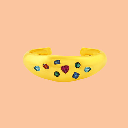 Bezel Bounty Open Bangle
