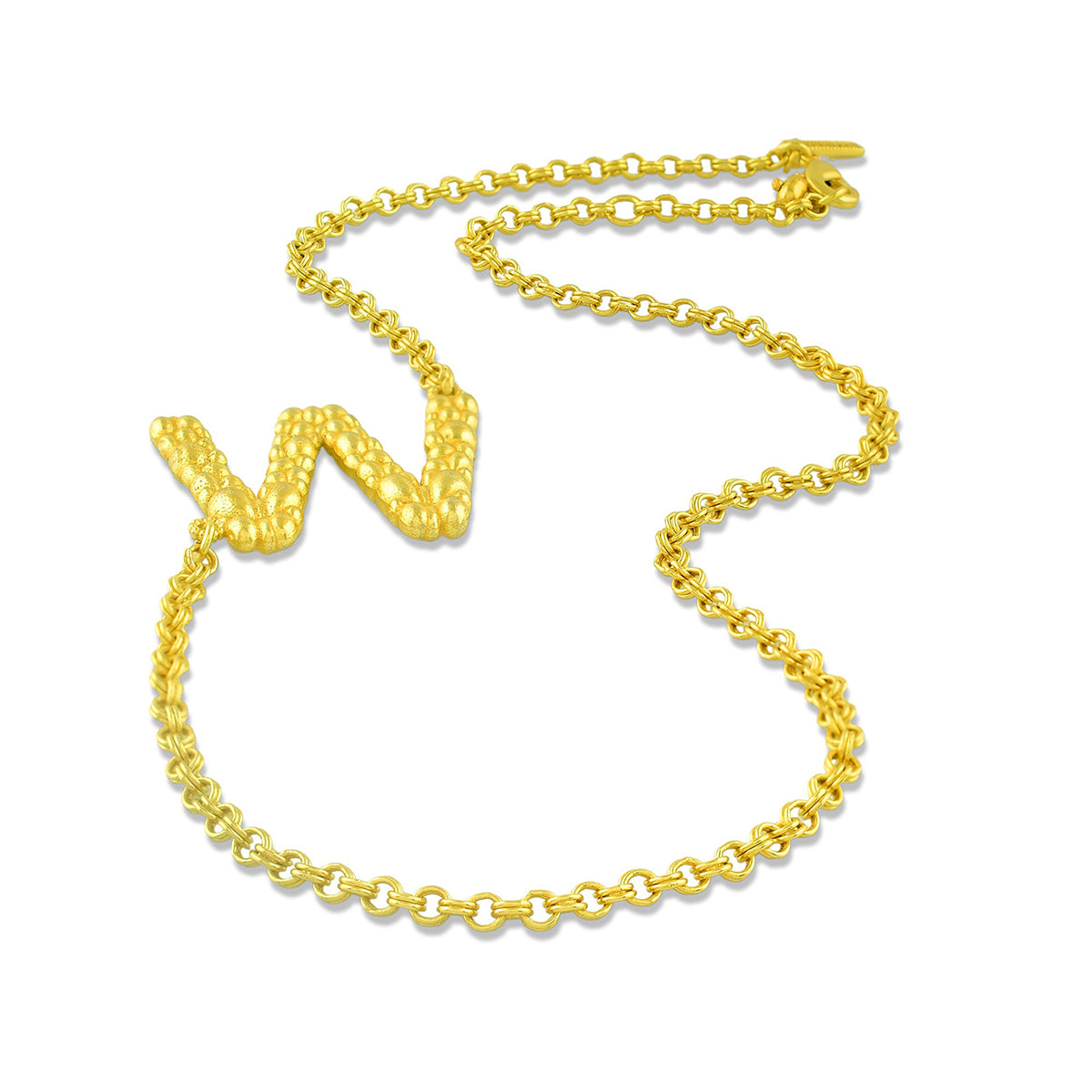 Initial Chain Monogram Necklace