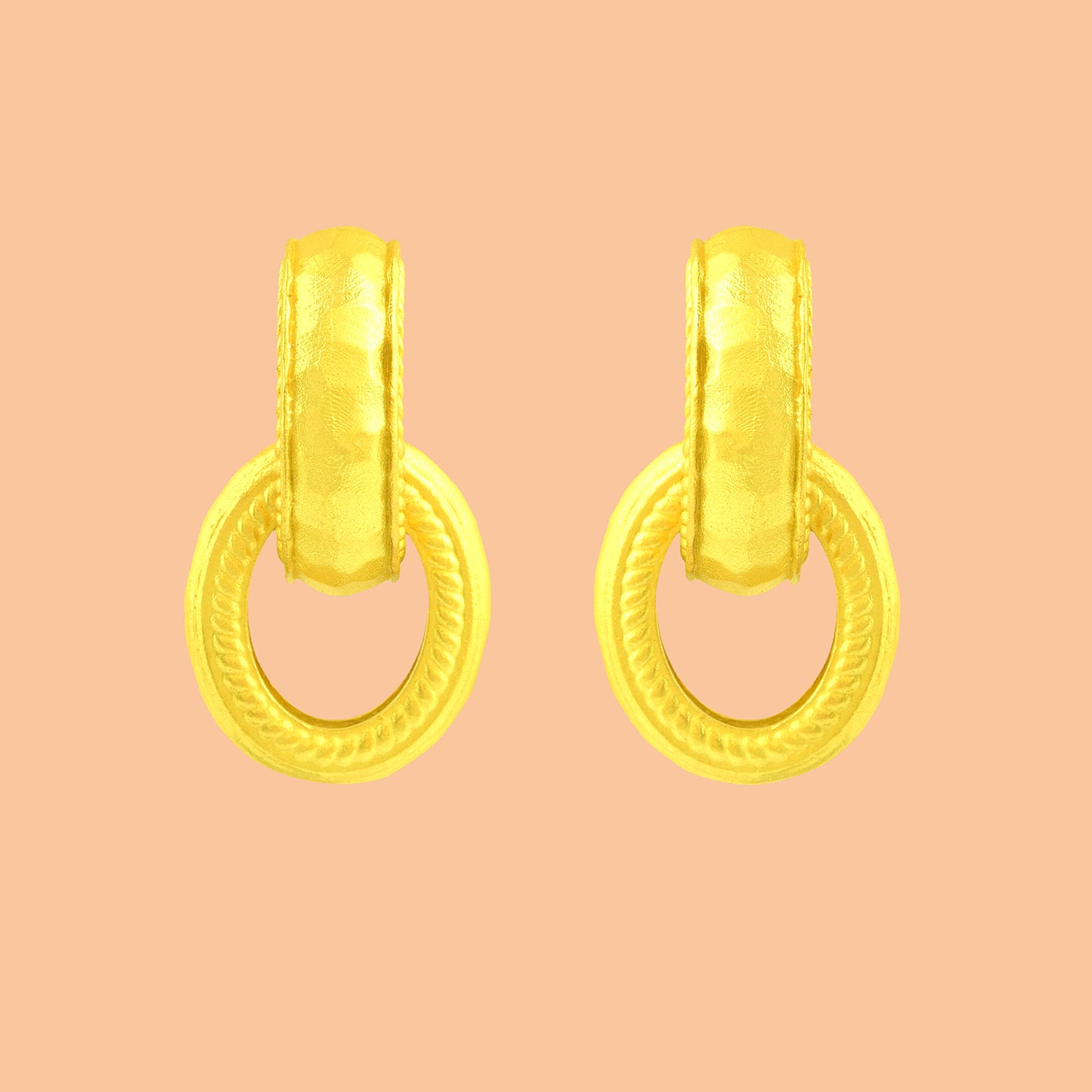 Twisted Rope Interloop Earrings