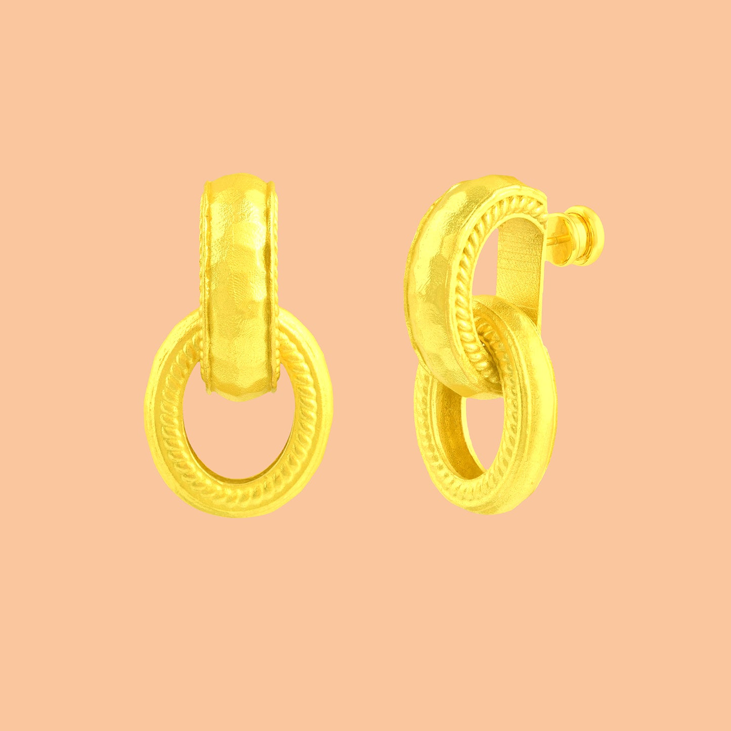 Twisted Rope Interloop Earrings