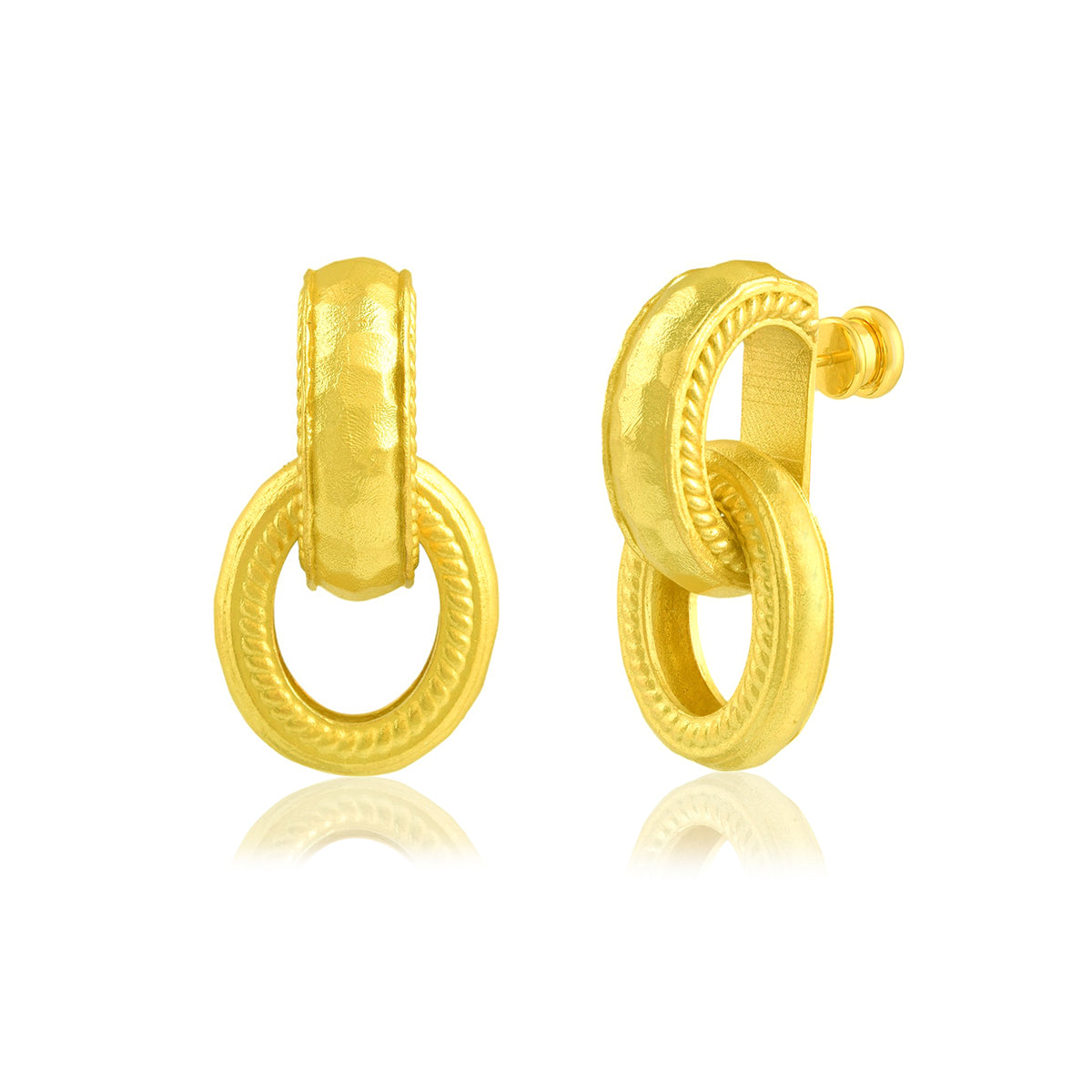 Twisted Rope Interloop Earrings