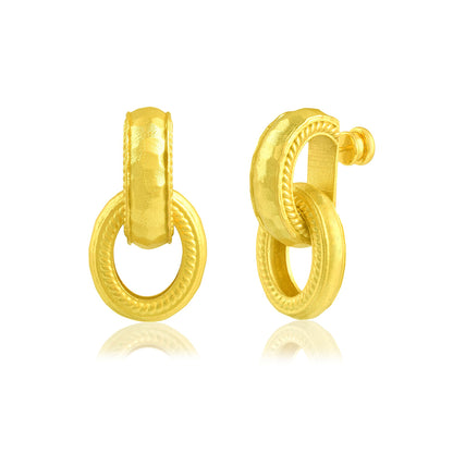 Twisted Rope Interloop Earrings