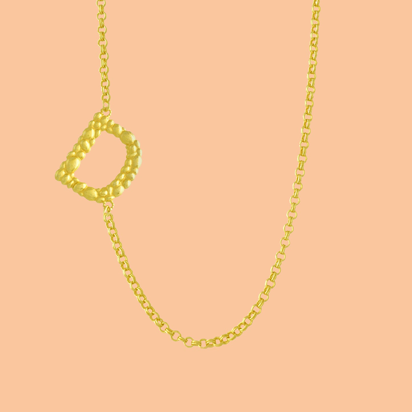 Initial Chain Monogram Necklace