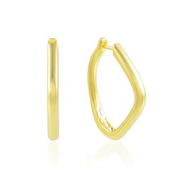 Twisted Oval Hoops (Water Resistance Premium Plating)