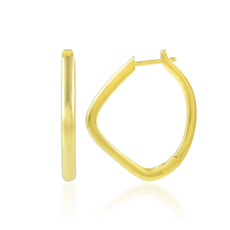 Twisted Oval Hoops (Water Resistance Premium Plating)