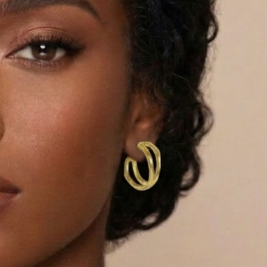 Twist Hoop 92.5 Sterling Silver Earrings