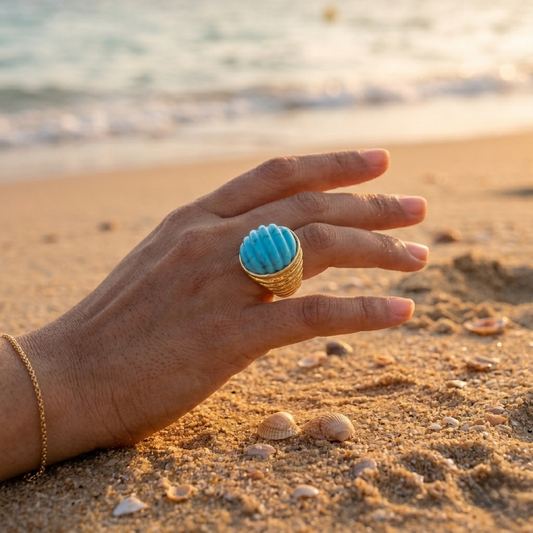 Turquoise Gold Ring