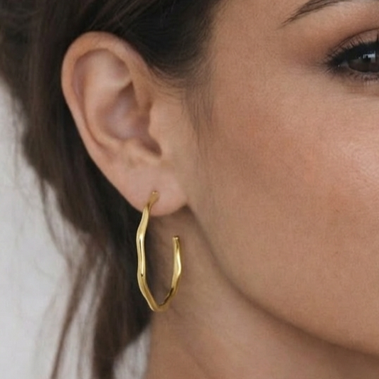 Classic Hoop Earrings In 925 Sterling Silver