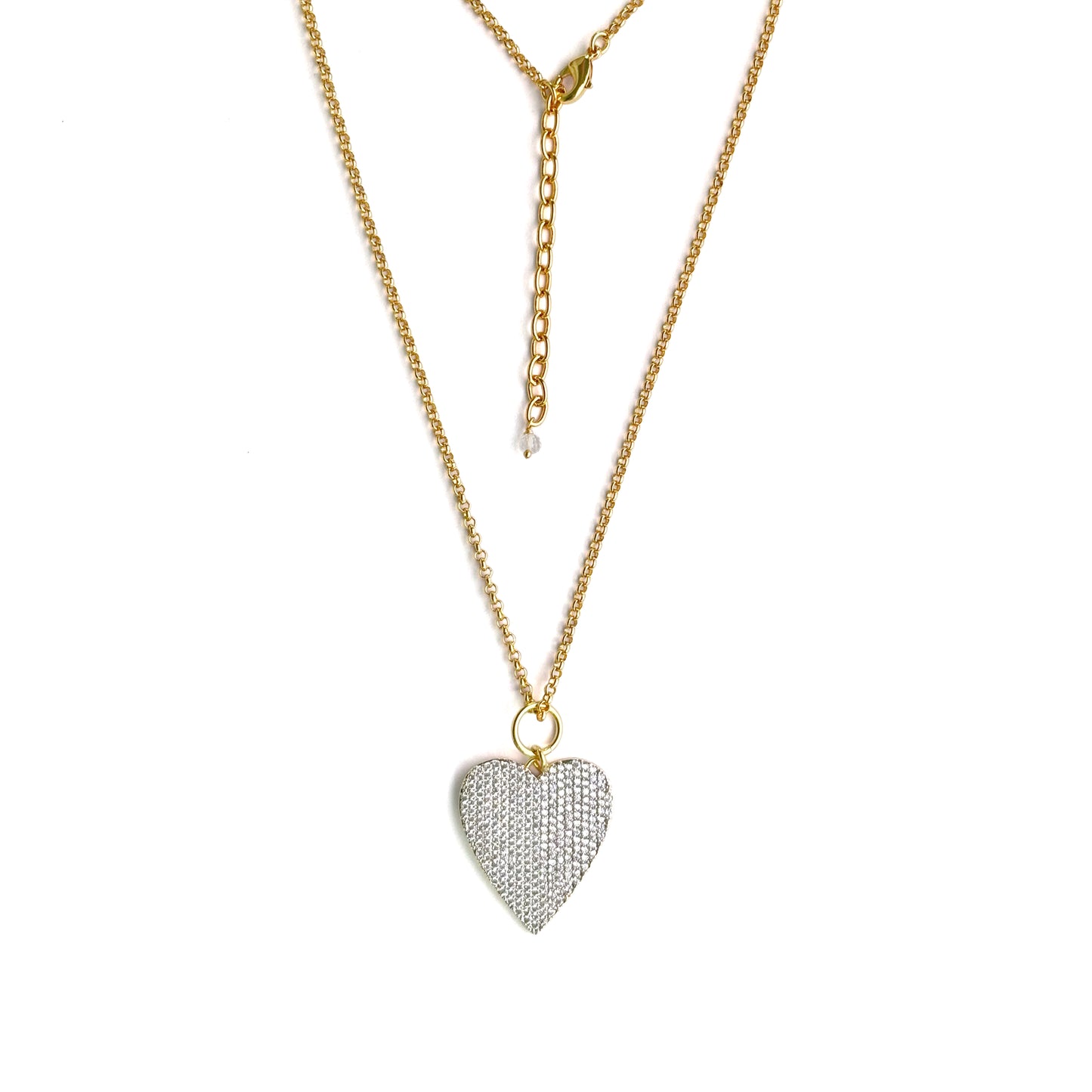 Celestial Heart Necklace in 92.5 Sterling Silver