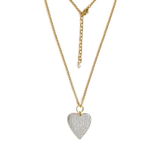 Celestial Heart Necklace in 92.5 Sterling Silver