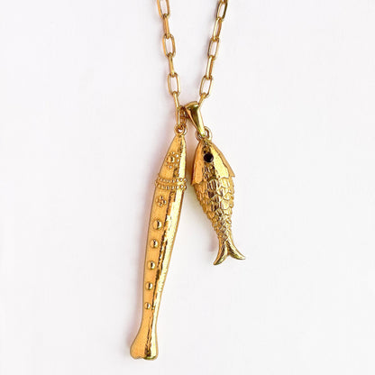 Sea Silhouette Pendant Necklace