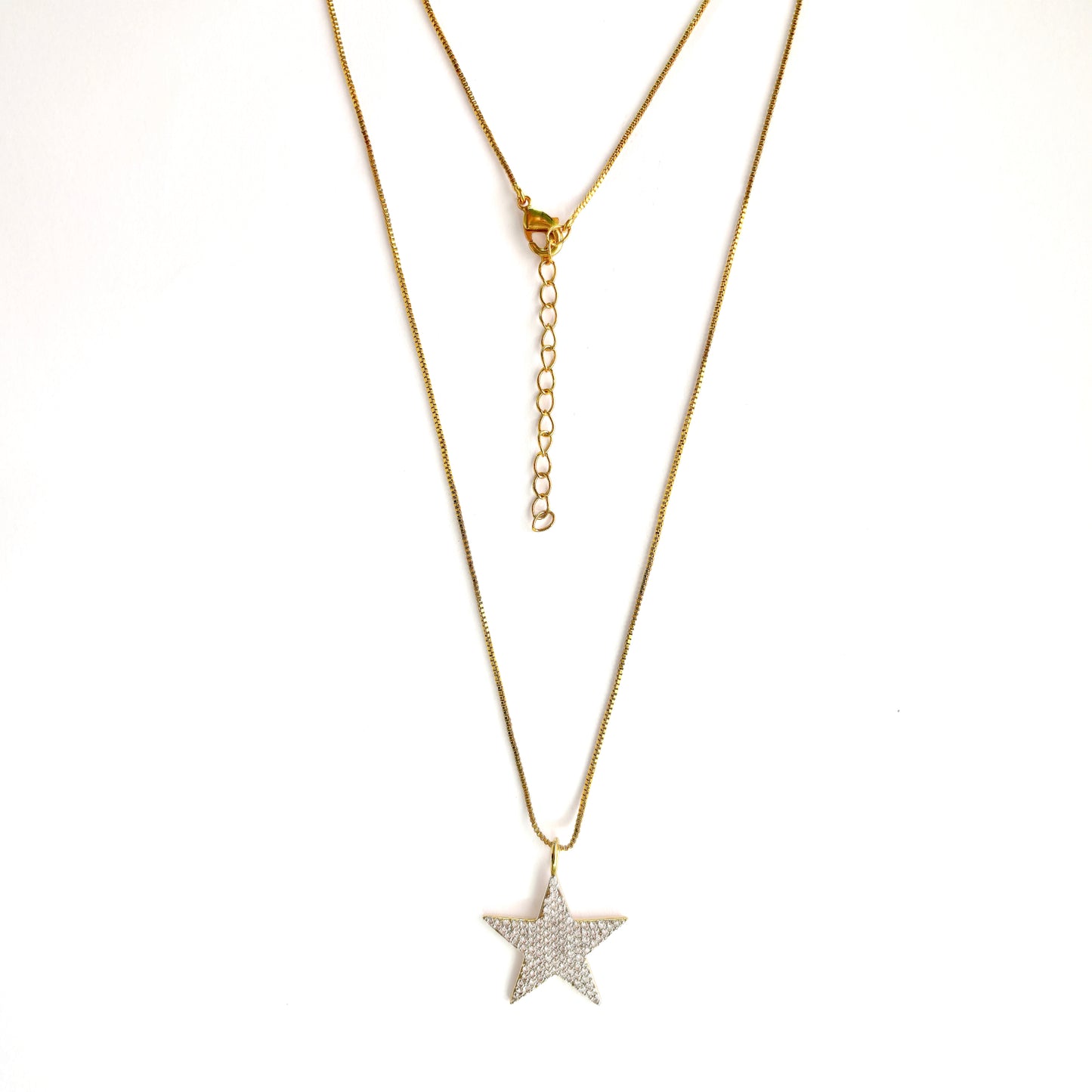 Celestial Star Necklace in 92.5 Sterling Silver