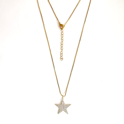Celestial Star Necklace in 92.5 Sterling Silver