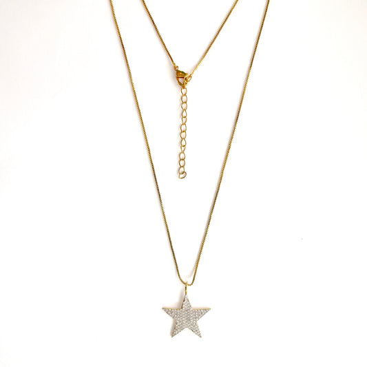 Celestial Star Necklace in 92.5 Sterling Silver