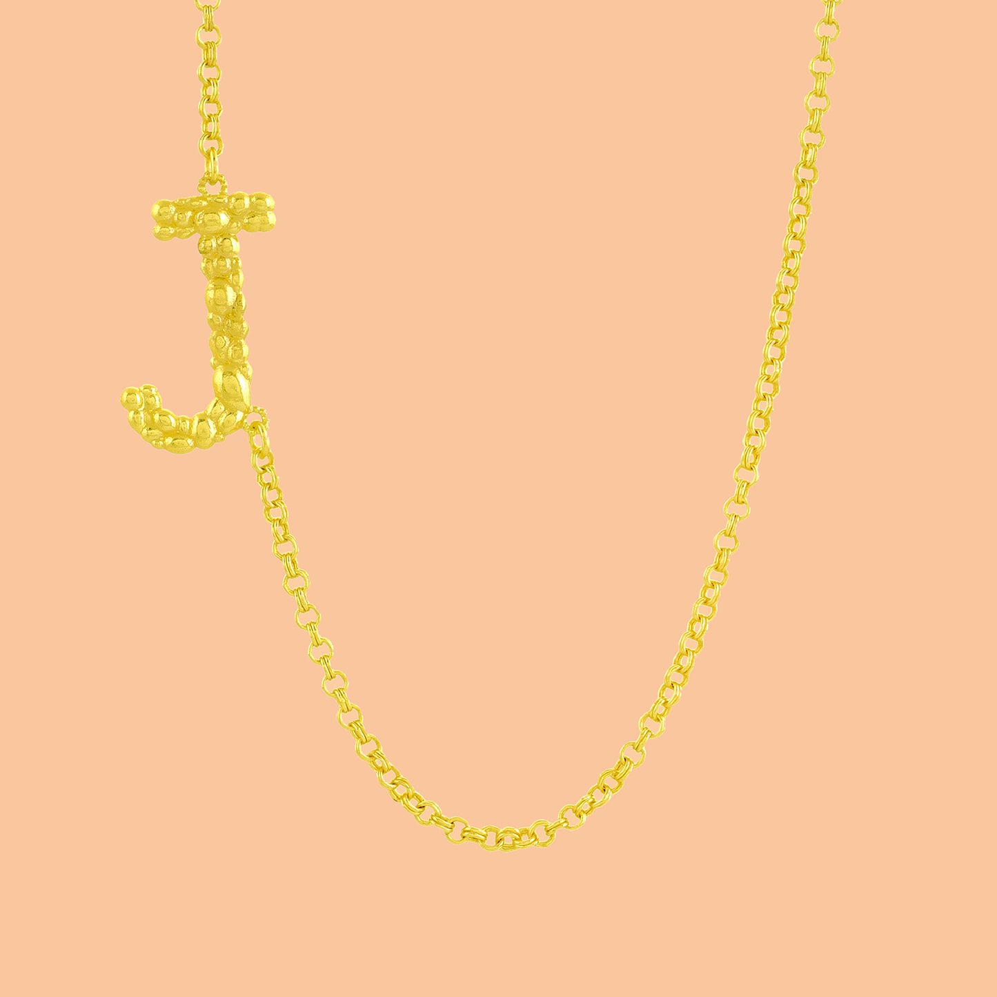 Initial Chain Monogram Necklace