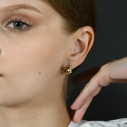 Close Up model shot image of Mini Euphoria Huggies Earrings by arvino