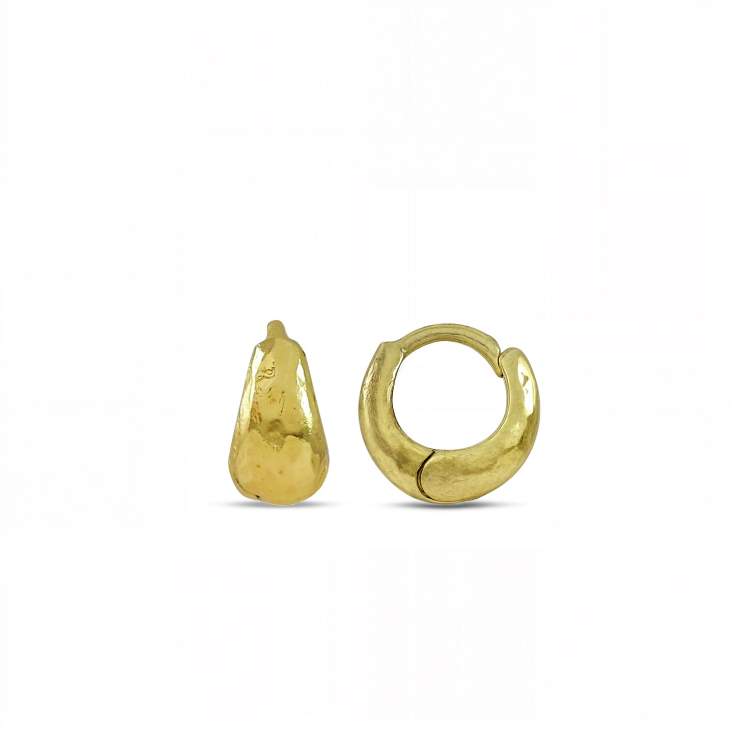 Molten Hug Hoop Earrings By arvino on a white background