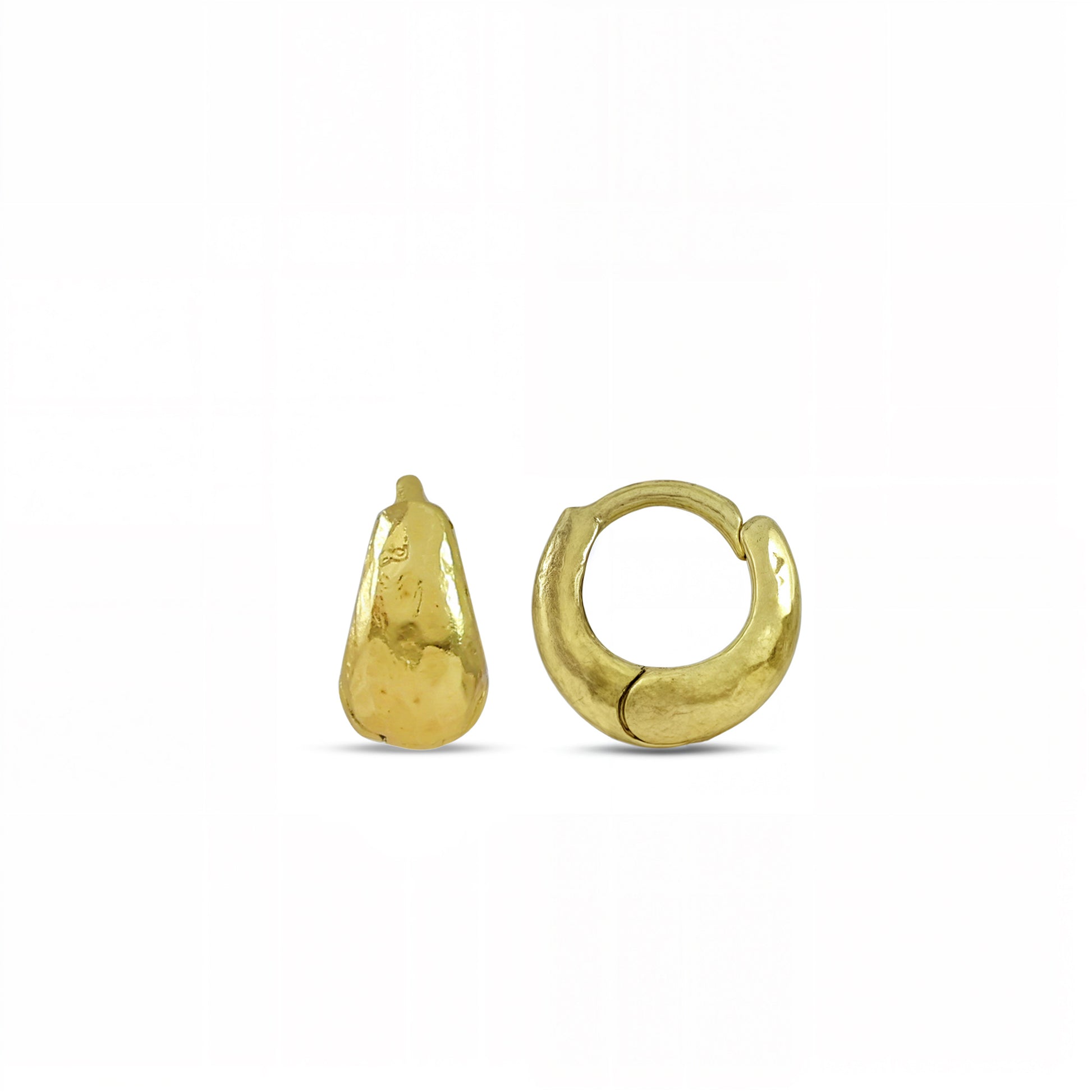 Molten Hug Hoop Earrings By arvino on a white background