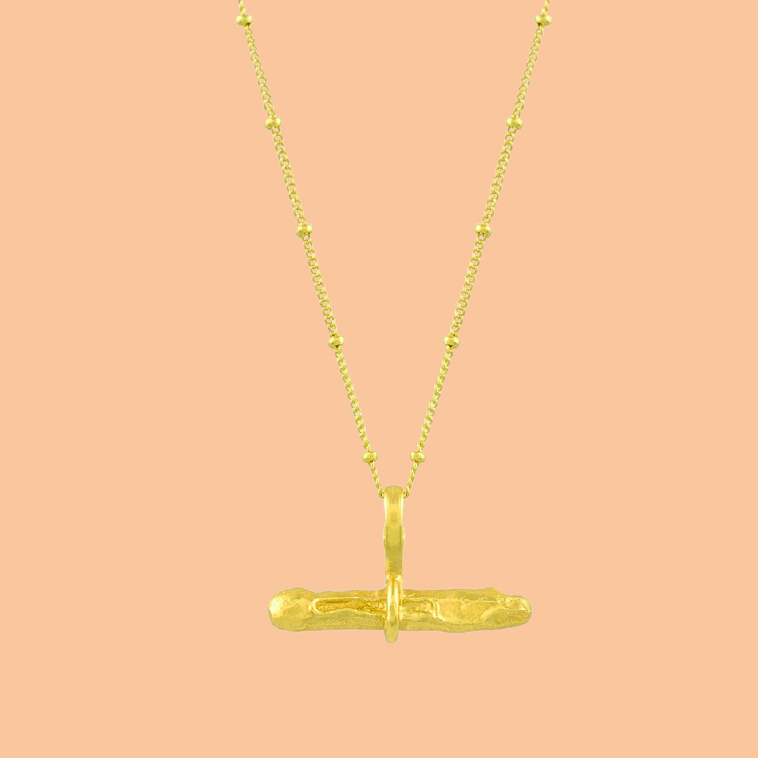 Close up creative shot of Monolith Necklace by arvino. 