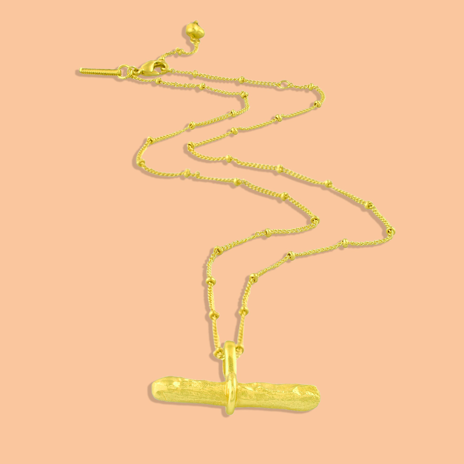 Creative product shot of Monolith Necklace in 925 Sterling Silver by arvino