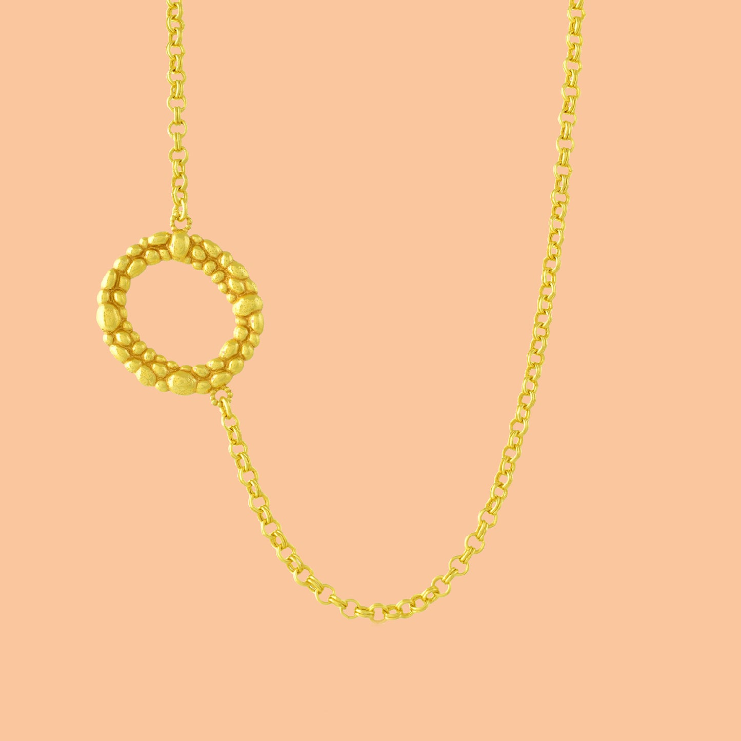 Initial Chain Monogram Necklace