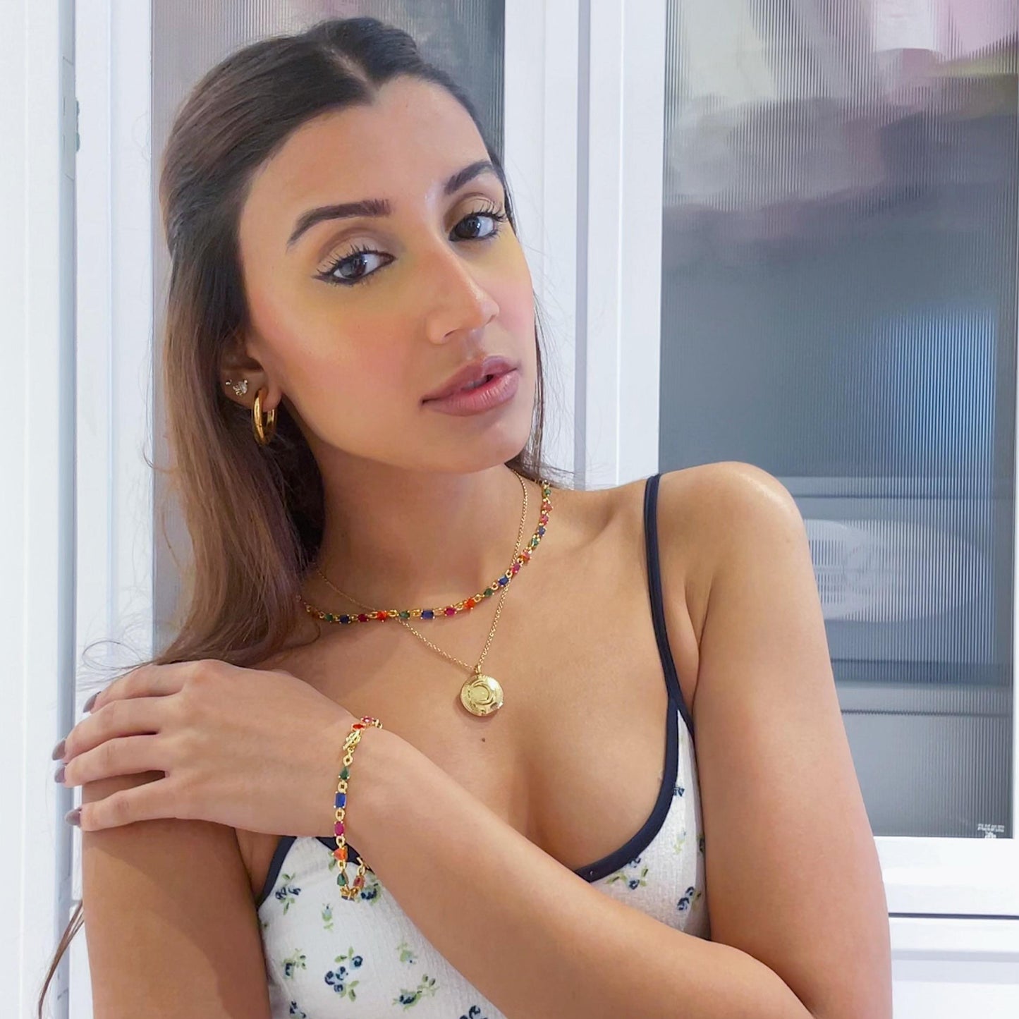 Multihued Crescendo Necklace