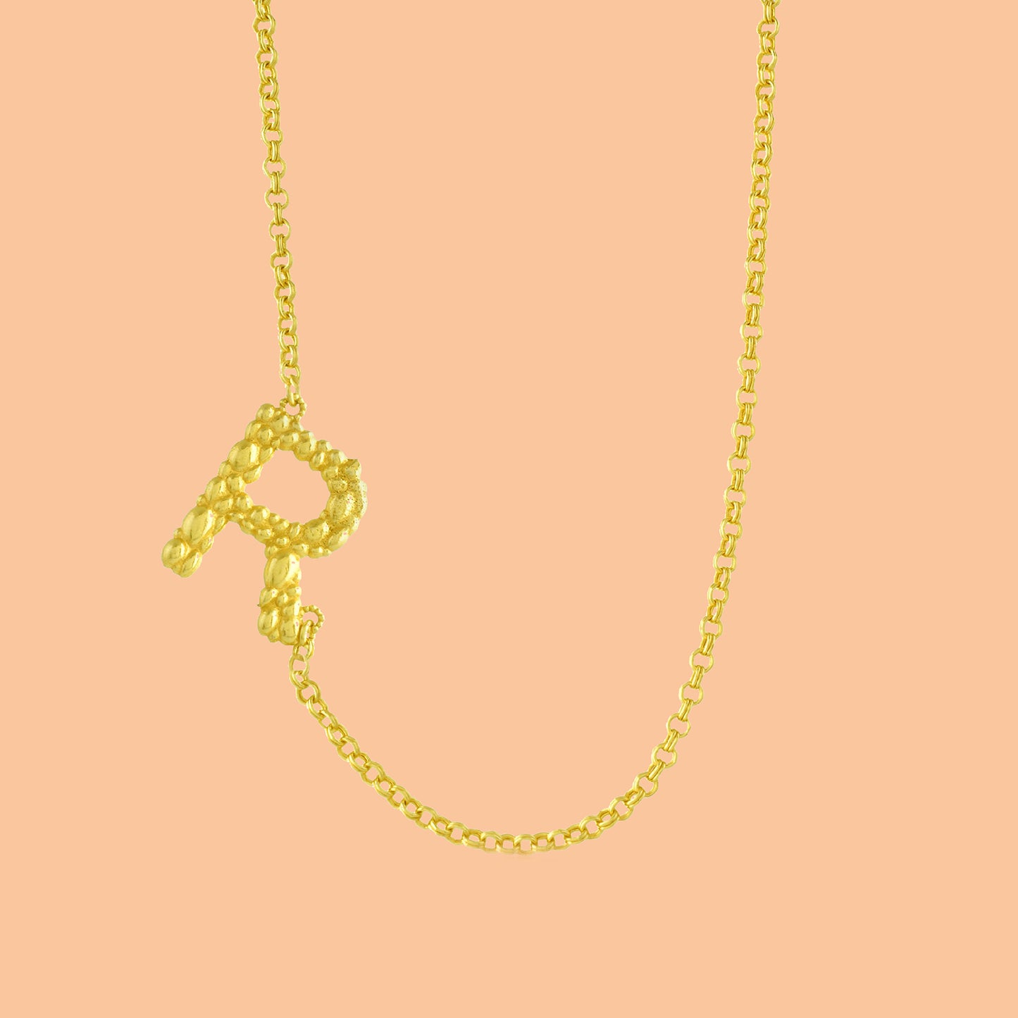 Initial Chain Monogram Necklace