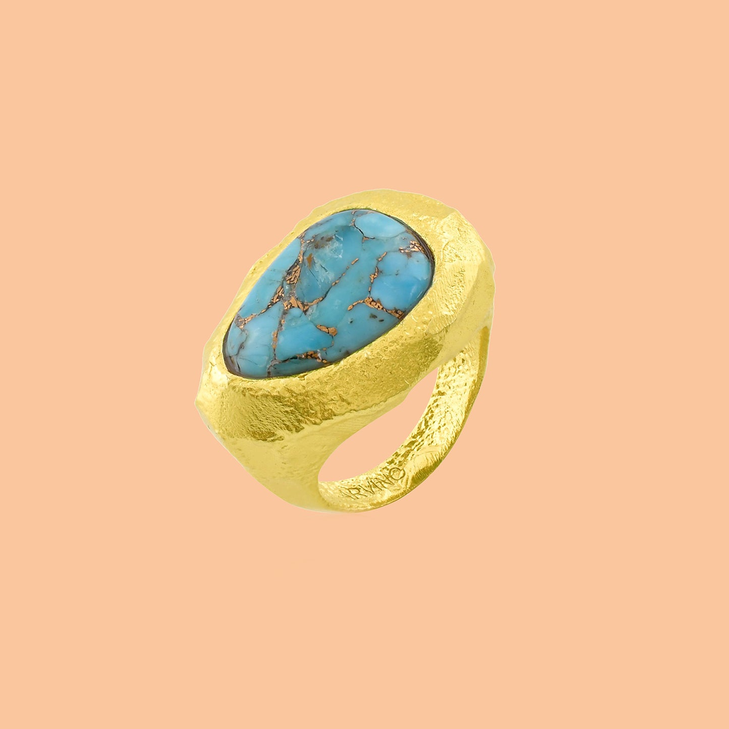 Turquoise Mineral Earthy Ring