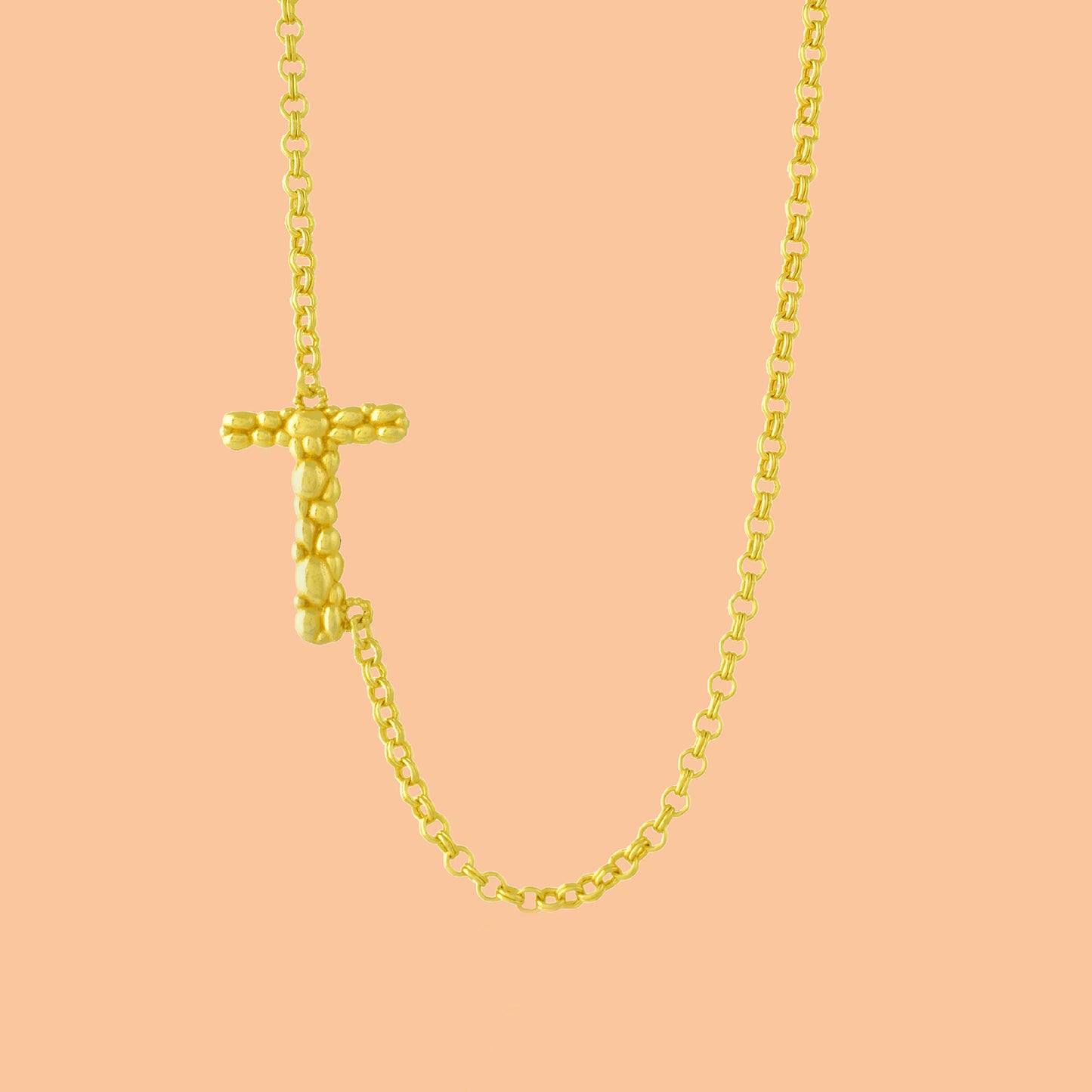 Initial Chain Monogram Necklace