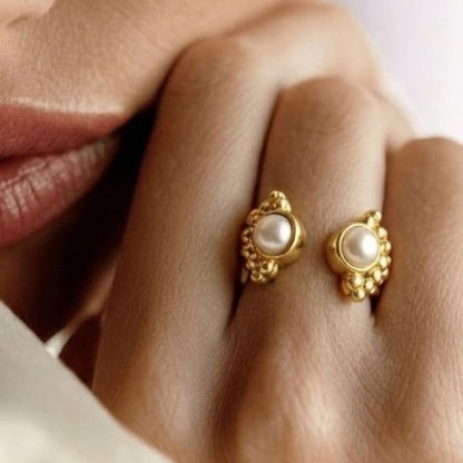 Rawa Pearl 92.5 Sterling Silver Open Ring