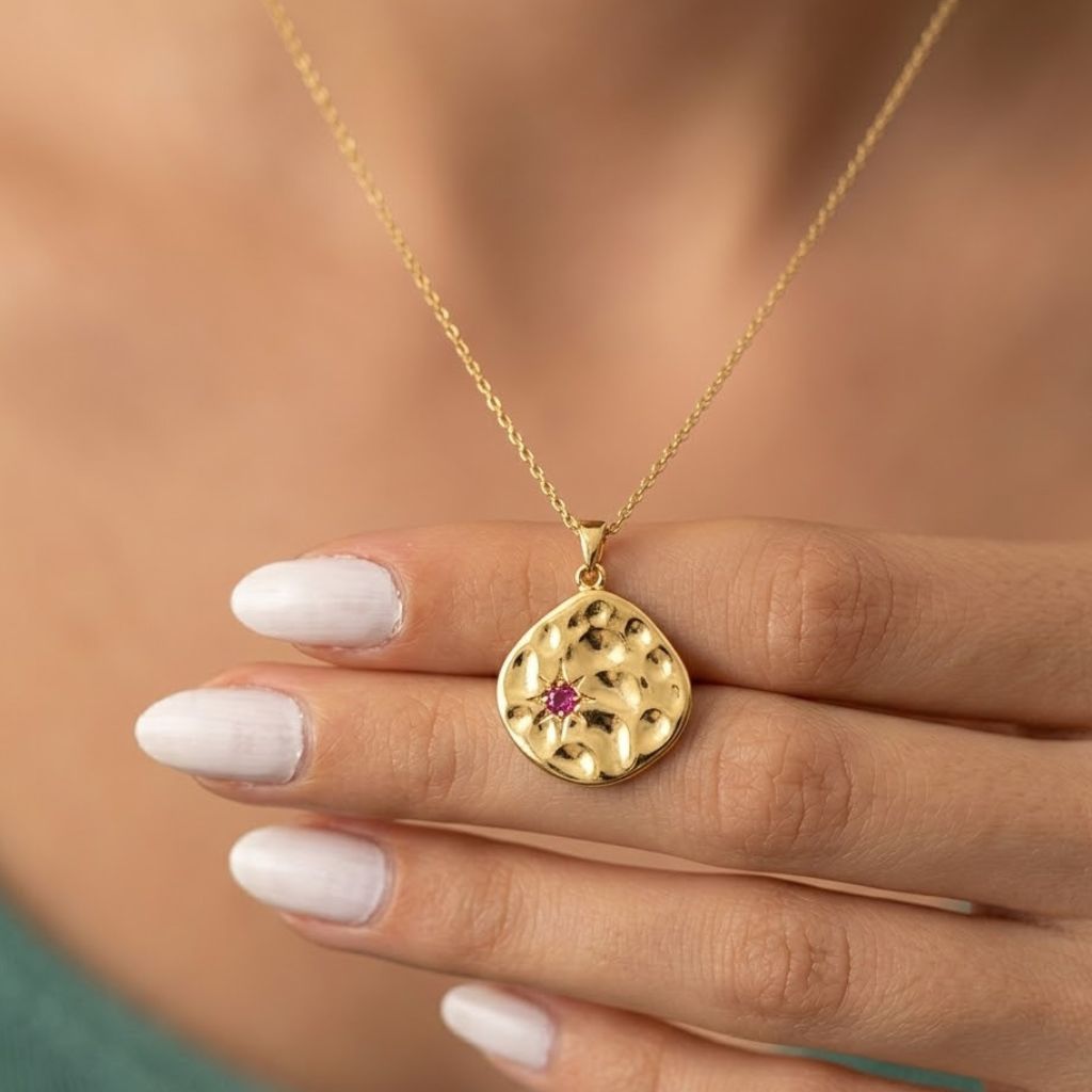 Garnet Sunset Necklace (January)