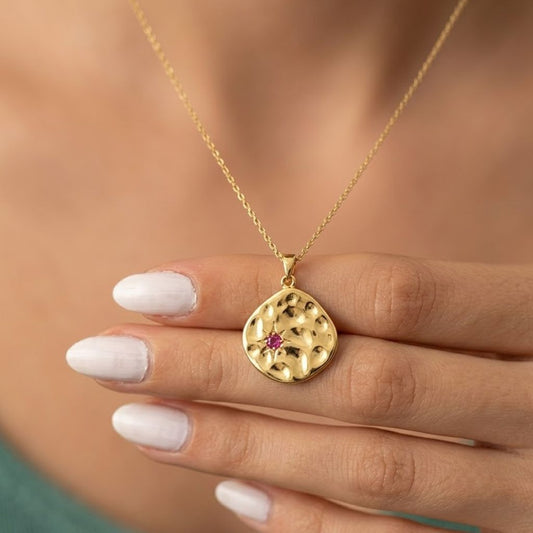 Garnet Sunset Necklace (January)