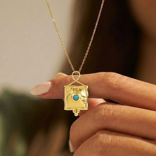 December Birthstone Infinity Necklace