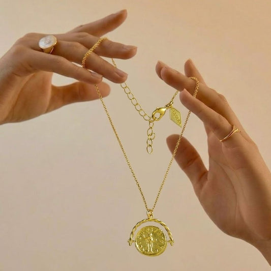 Golden Guardian 92.5 Sterling Silver Necklace