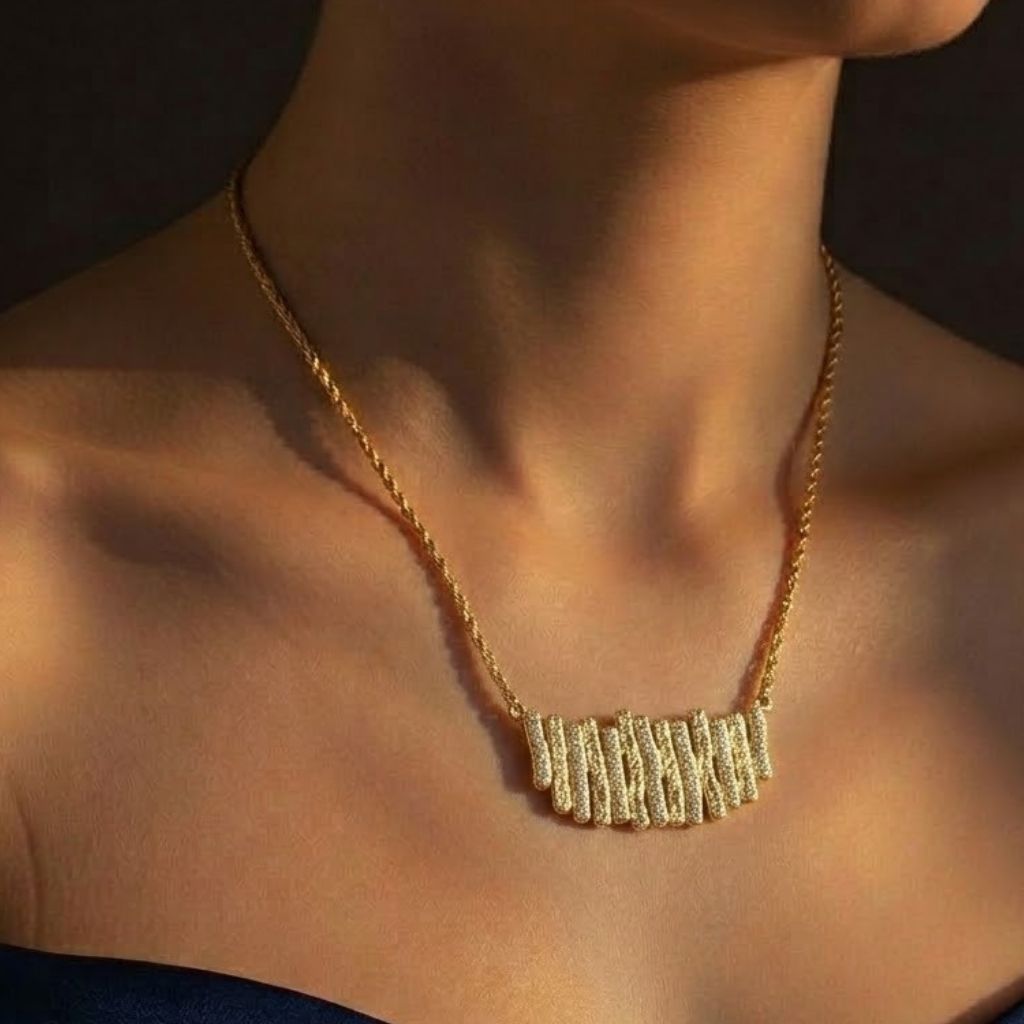 Golden Net Pendant