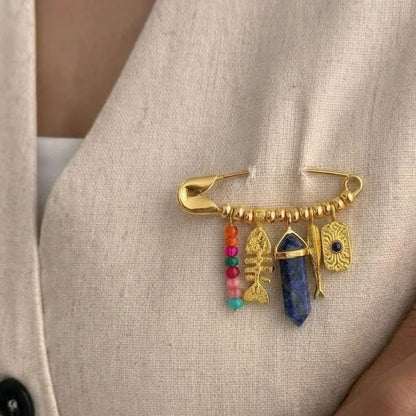 Celestial Prism Charm Pin Brooch