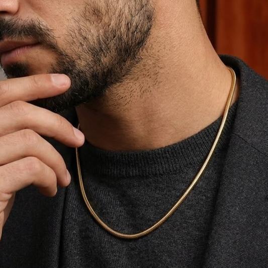 Gold Coil Men's Chain Slim
