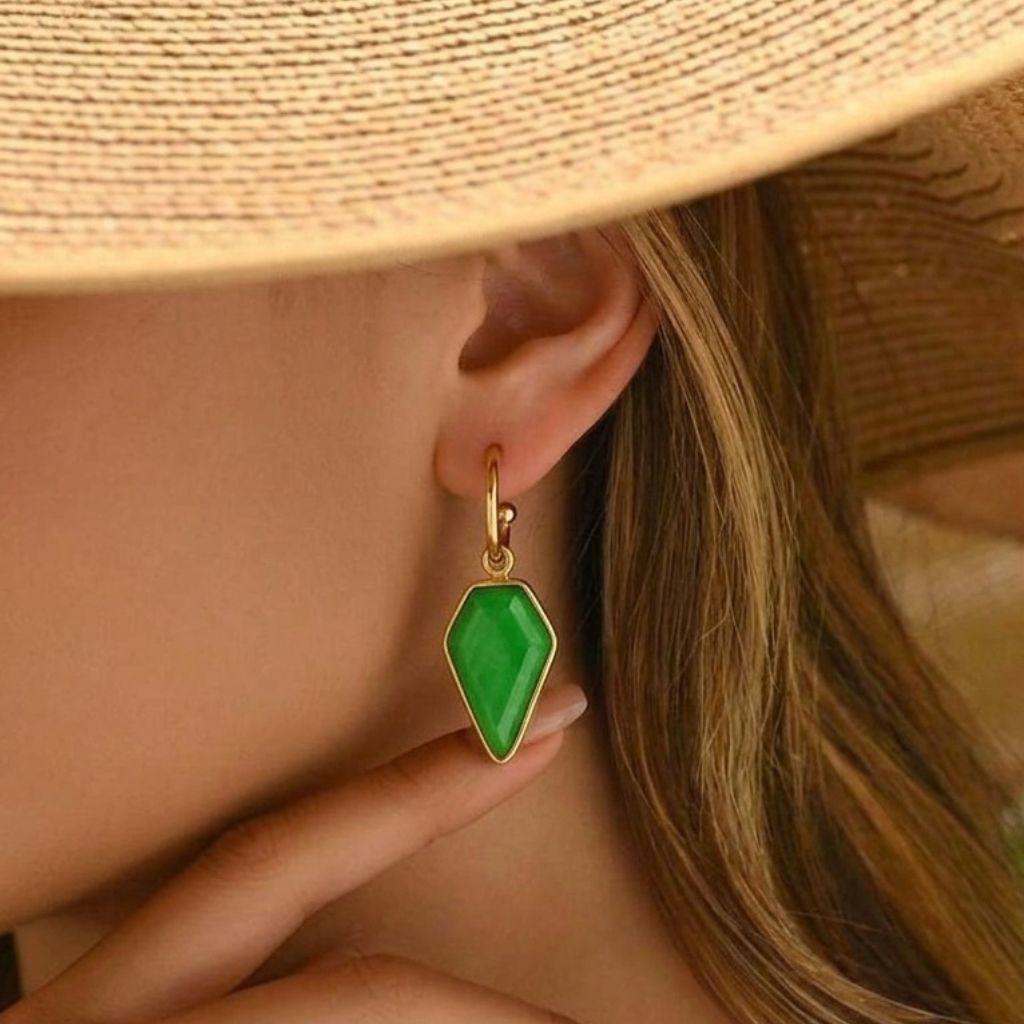 Verd Drop Earrings in 92.5 Sterling Silver