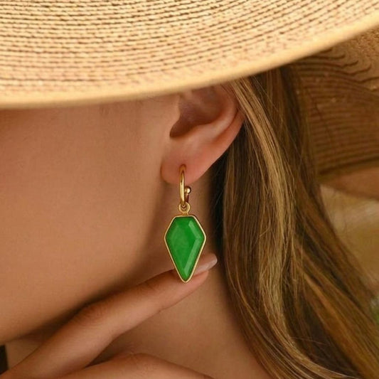 Verd Drop Earrings in 92.5 Sterling Silver