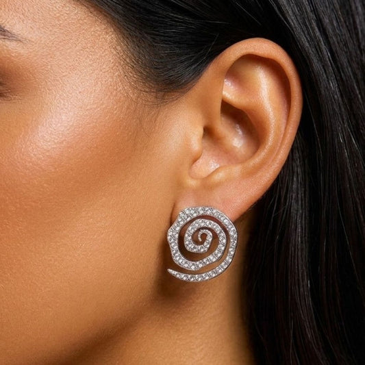 Silver Orbit Studs