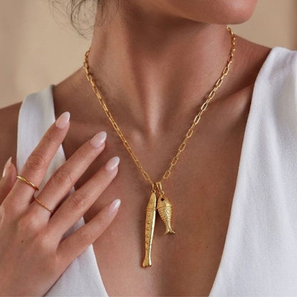 Sea Silhouette Pendant Necklace