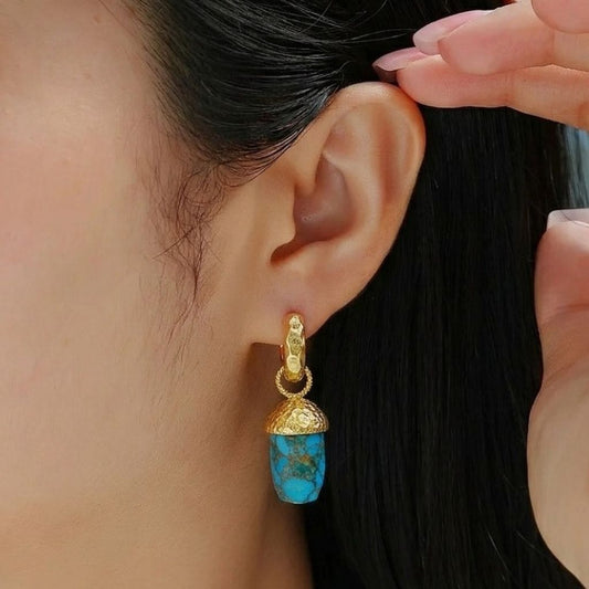 Sky Drop Huggies Earrings