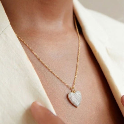 Celestial Heart Necklace in 925 Sterling Silver