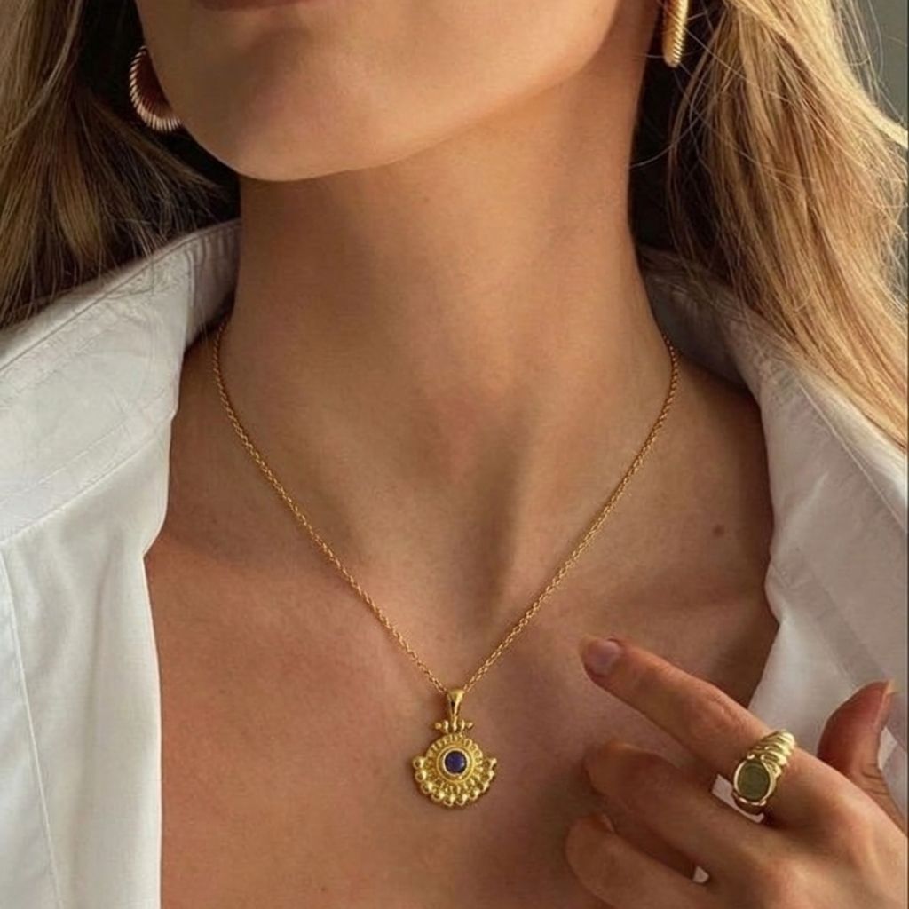 Vintage Amulet Necklace in 92.5 Sterling Silver