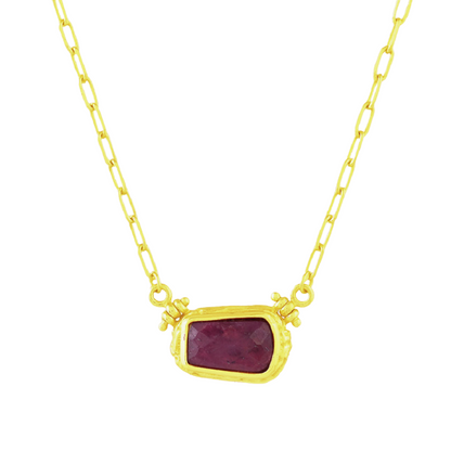 Ruby Reflections Necklace