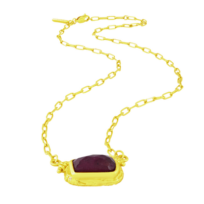 Ruby Reflections Necklace